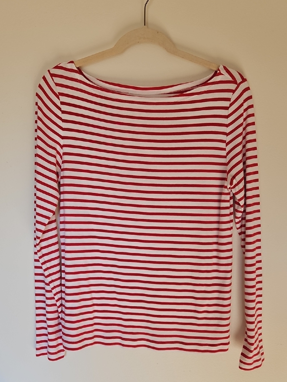 GAP Striped Coastal Boat Neck Long-Sleeve Tee